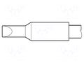 Tip; chisel; 5x1.2mm; longlife JBC TOOLS JBC-C470017
