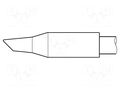 Tip; conical sloped; 3.5mm; longlife JBC TOOLS JBC-C470019