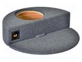 Car loudspeaker enclosure; MDF; grey melange; 250mm; 15l BASSER OBGL.KOLO.01