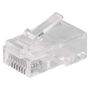 Connector for UTP Cable CAT5E, transparent, EMOS K0102 8592920009185