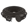 Extension Cord 5 m / 1 socket / black / rubber-neoprene / 250 V / 1.5 mm2, EMOS P01805 8592920064566