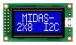 DISPLAY, ALPHANUMERIC, 8X2, WHITE MC20805A6W-BNMLWI-V2