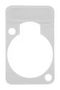 LETTERING PLATE, D SHAPE, WHITE DSS-WHITE
