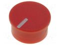 Cap; thermoplastic; push-in; Pointer: white; red CLIFF K85-RED-L