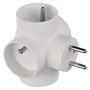 Multiple Socket 4× round, white, EMOS P0040 8592920076309