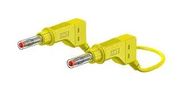 SIL TEST LEAD, YELLOW, 1M, 600V, 32A 66.9408-100-24