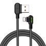 USB to Lightning cable, Mcdodo CA-4679, angled, 3m (black), Mcdodo CA-4679