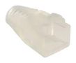 STRAIN RELIEF BOOT, RJ45, PVC, CLEAR PS2CLR8