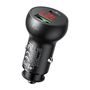 Car Charger Mcdodo CC-7030, USB + USB-C, with Display, 45W (Black), Mcdodo CC-7030