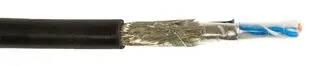 SHLD NETWORK CABLE, 2 PR, 26AWG, PER M 74002 BK002