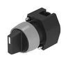 SELECTOR SWITCH ACTUATOR, 2POS, BLACK 704.410.0