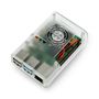 Case justPi for Raspberry Pi 4B with fan - transparent DNG-16802 5903351242622