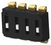 DIP SWITCH, 4POS, SPST, SLIDE, SMD EDS04SNRSTU04Q