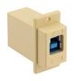 USB COUPLER, 3.0 TYPE B RCPT-A RCPT ECF504-3BA-IVY