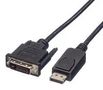 AUDIO CABLE, DP-DVI/D PLUG, 3M, BLACK 11.04.5611