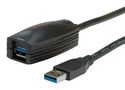 USB CABLE, 3.0 A PLUG-RCPT, 5M, BLK 12.04.1096