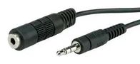 AUDIO CABLE, 3.5MM PLUG-SKT, 10M, BLACK 11.09.4359