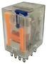 POWER RELAY, 24VAC, 5A, 4PDT, SOCKET MCJQX-13F-KF4C-24VAC