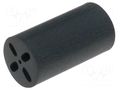 Spacer sleeve; LED; Øout: 6.5mm; ØLED: 5mm; L: 19.1mm; black; UL94V-0 KEYSTONE KEYS8927