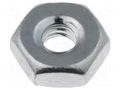 Nut; hexagonal; UNC 4-40; Thread: inch; 40; steel; Plating: zinc KEYSTONE KEYS9600