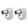 IEC Aerial Connector male, push type, angle, EMOS K1421.2 8592920086070