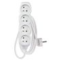 Extension Cord 1.5 m / 4 sockets / white / PVC / 1 mm2, EMOS P0411 8595025309389