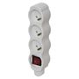 Power Strip without cable 3 sockets with switch, white, EMOS P1300N 8592920076934
