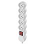 Power Strip without cable 5 sockets with switch, white, EMOS P1500T 8592920113370