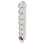 Power Strip without cable 6 sockets with switch, white, EMOS P1600N 8592920111581