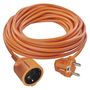 Extension Cord 25 m / 1 sockets / orange / PVC / 1,5 mm2, EMOS P01225R 8592920064542