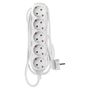 Extension Cord 3 m / 5 sockets / white / PVC / 1.5 mm2, EMOS P0523R 8592920016374