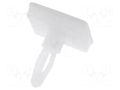 PCB distance; polyamide; L: 6.4mm; self-adhesive; natural; UL94V-2 FIX&FASTEN FIX-JSS-6.4