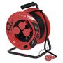 Rubber Extension Cord Reel – 4 sockets, 25m, 1,5mm2 , EMOS P08225 8595025324924