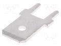 Terminal: flat; 6.3mm; 0.8mm; male; THT; tinned; brass VOGT 3866A.28