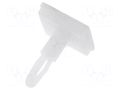 PCB distance; polyamide; L: 9.5mm; self-adhesive; natural; UL94V-2 FIX&FASTEN FIX-JSS-9.5