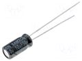 Capacitor: electrolytic; THT; 10uF; 50VDC; Ø5x11mm; Pitch: 2mm; ±20% SAMXON KM10/50