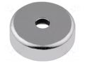 Magnet: permanent; hard ferrite; 90N; Ø: 40mm; H: 8mm; steel ELESA+GANTER GN50.4-HF-40