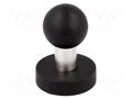 Magnet: permanent; hard ferrite; Ø: 43mm; H: 5.5mm; with knob ELESA+GANTER GN51.7-ND-43-A