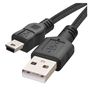 USB cable 2.0 A/Male - mini B/Male 2m black, EMOS SM7009BL 8592920085677