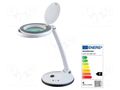Desk magnifier; with backlight; 3dpt,12dpt; Ø101.6mm; Ø4"; 5W NEWBRAND LUP-19-LED-N1
