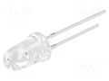 LED; yellow; 5mm; 50000÷60000mcd; 8°; Front: convex; 1.8÷2.6VDC OPTOSUPPLY OS5YPM5201E