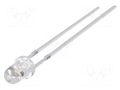 LED; amber; 3mm; 7000÷8000mcd; 30°; Front: convex; 1.8÷2.6VDC OPTOSUPPLY OSO5PA3131A