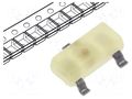 LED; yellow; SMD; SOT23; 0.8mcd; 2.1÷2.5VDC; 3x1.3x1.05mm; 140°; 2mA KINGBRIGHT ELECTRONIC KM-23LYD-F