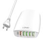 Wall charger LDNIO A6573C EU 5USB, USB-C 65W  + Power cord, LDNIO A6573C EU