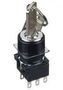 KEYLOCK SWITCH, DPDT, 2 POS, 5A, 250VAC LB1K-2ST6A