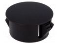 Stopper; H: 10.3mm; Wall thick: 3.3mm; black; polyamide; UL94V-2 FIX&FASTEN FIX-M17
