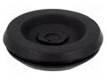 Grommet; with bulkhead; Ømount.hole: 25.2mm; Øhole: 16mm; black TRELLEBORG T-GDM16