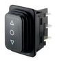 ROCKER SWITCH, DPDT, 12A, 250VAC, BLACK 01939.3314-01