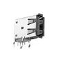 USB CONNECTOR, TYPE A, RCPT, 4POS, THT KUSBX-SLAS1N-B