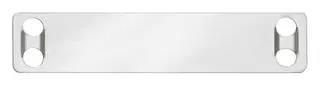 MARKER PLATE, TAG, 19MM X 89MM, NATURAL MMP350-C